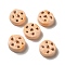 Opaque Resin Biscuit Decoden Cabochons, Imitation Food, Cookies, Navajo White, Flat Round, 17.5x17x7.5mm