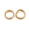 Brass Split Rings, Double Loops Jump Rings, Real 18K Gold Plated, 6x2mm, Inner Diameter: 4.5mm