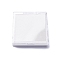 Acrylic Loose Diamond Storage Boxes with White Sponge Inside, Square, Clear, 6.3x6.1x1.55cm
