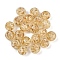 Handmade Gold Sand Lampwork Beads, Round, Moccasin, 10~10.5mm, Hole: 1.6~1.8mm