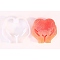 DIY Silicone Candlesticks Molds, for Candle Making, White, Heart, 10.8x11.5x3.1cm, Hole: 22mm