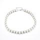 Round Glass Pearl Beaded Necklaces NJEW-K077-21A-1