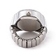 201 orologio ad anello per dito con cinturino elasticizzato in acciaio inossidabile WACH-G018-01P-03-2