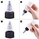 PH PandaHall 30 Pack 30ml/ 1oz Squeeze Bottles Squirt Refillable Bottles with Twist Cap 10pcs Funnel Hopper for Liquid Essential Oil Tattoo Ink Bottle Hair DIY-PH0025-87-5