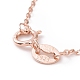 925 collier chaînes forçat en argent sterling pour femme STER-I021-08A-RG-3
