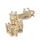 Кулоны из латуни с прозрачным фианитом ZIRC-F120-019G-07-3