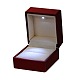 Valentinstag Geschenke Verpackungsholz Fingerring-Boxen OBOX-O001-12-2