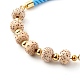 Lune naturelle et étoiles xingyue bodhi perles bracelets coulissants en cordon de nylon BJEW-JB06338-3