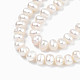Fili di perle di perle d'acqua dolce coltivate naturali PEAR-N013-04B-01-3