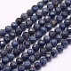 Natural Sapphire Beads Strands G-F509-18-4mm-2
