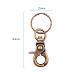 Antique Bronze Iron Swivel Snap Hooks Clasps with Key Rings for Craft IFIN-PH0011-03-2