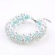 Bracelets de perles rondes en verre perlé BJEW-JB03306-2