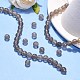 Chapelets de perles en agate grise naturelle X-G-G067-8mm-1-6
