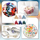 Benecreat 6 set 6 sacchetti regalo con coulisse per gioielli in velluto di colori ABAG-BC0001-46-5