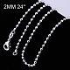 Ожерелья из латунной шариковой цепи NJEW-BB10834-24-1