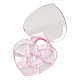 Scatole di gioielli in plastica a cuore OBOX-F006-05-3