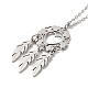 201 Stainless Steel Pendnat Necklace with Cable Chains NJEW-E102-01P-03-1