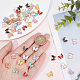 Sunnyclue 1 scatola 100 pezzi 10 colori smalto farfalla fascino farfalle ciondoli metallo fascino animale piccola farfalla fascini per la creazione di gioielli fascini donne adulti fai da te orecchino collana braccialetto lavorazione ENAM-SC0002-90-3