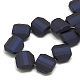 Chapelets de perles en acrylique de style caoutchouté MACR-Q228-02B-2