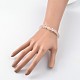 Trendy Natural Gemstone Beaded Bracelets BJEW-JB02044-5