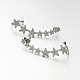 Polymer Clay Rhinestone Star Cuff Earrings EJEW-L087-02P-1