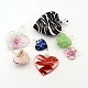 Idée parfaite de cadeau pour valentines sa couleur mixte pendentifs coeur main de Murano LAMP-MSMC003-18-2