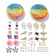 Kits de fabrication de boucles d'oreilles pendantes de fleurs et d'oiseaux DIY-SZ0008-96-1
