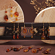Sunnyclue 1 boîte bricolage 10 paires de perles en forme de larme perles d'ambre acryliques pour kit de fabrication de boucles d'oreilles plat rond brun sable ovale chocolat perles acryliques débutants bricolage artisanat femmes adultes DIY-SC0018-53-5