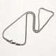 Trendy Men's 304 Stainless Steel Lantern Chain Necklaces X-NJEW-M071-02-2