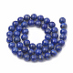 Filo di Perle lapis lazuli naturali  G-S333-6mm-013-3