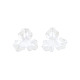 3-pétalo tapas de cuentas de perlas de imitación de plástico abs OACR-T018-05-3