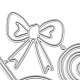 Lollipop & Bowknot Kohlenstoffstahl Schneidwerkzeuge Schablonen DIY-R079-041-4