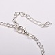 Silver Color Plated Anchor Alloy Grade A Rhinestone Anklets AJEW-AN00022-01-3