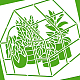 BENECREAT Greenhouse Pattern Stencil DIY-WH0418-0015-3