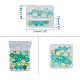 Benecreat 24 paquet carré de contenants de rangement en plastique transparent givré pour perles boîte avec couvercles pour petits - articles CON-BC0004-21A-3