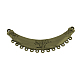 Tibetan Style Alloy Crescent Chandelier Components Links TIBE-258-AB-NR-1