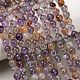 Натуральный фиолетовый рутилированный кварц G-R446-6mm-01A-5