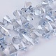 Hilos de perlas puntiagudas de vidrio electrochapado GLAA-F080-PL03-1