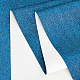 スパンコールイミテーションレザー生地  衣類用アクセサリー  ブルー  135x30x0.08cm DIY-WH0221-26C-5