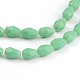 Brins de perles de verre en forme de larme à facettes EGLA-J086-01-1