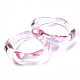 透明樹脂指輪  ABカラーメッキ  ミスティローズ  usサイズ6 3/4(17.1mm) RJEW-T013-001-E03-3