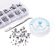 710 pz placcare fili di perle di vetro trasparente DIY-YW0003-07-7