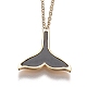 304 Stainless Steel Pendant Necklaces NJEW-H207-05G-2
