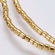 Electroplate Non-magnetic Synthetic Hematite Bead Strands G-K237-08L-2