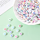White Opaque Acrylic Beads MACR-YW0001-20A-6
