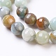 Brins de perles d'amazonite de fleurs naturelles G-G802-01C-3