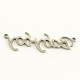 Fashionable Stainless Steel Word Charms STAS-R059-03-2