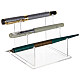 Présentoir porte-stylo en acrylique transparent à 3 niveau AJEW-WH0347-85-1