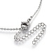 304 Stainless Steel Pendant Necklaces NJEW-O108-08P-3