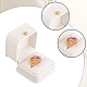 2 шт. подарочные коробки для колец из искусственной кожи LBOX-CL0001-03-7